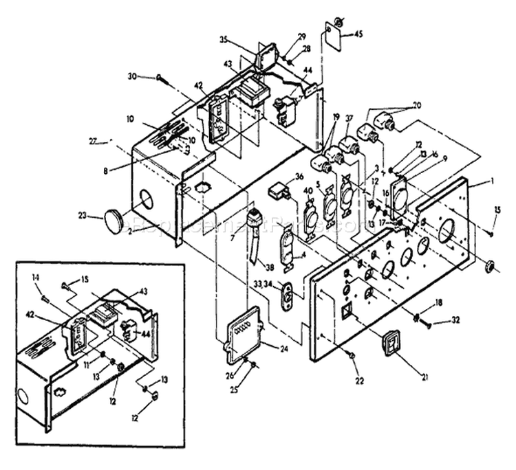 Page B Diagram and Parts List for 9288-0  Briggs and Stratton Generator